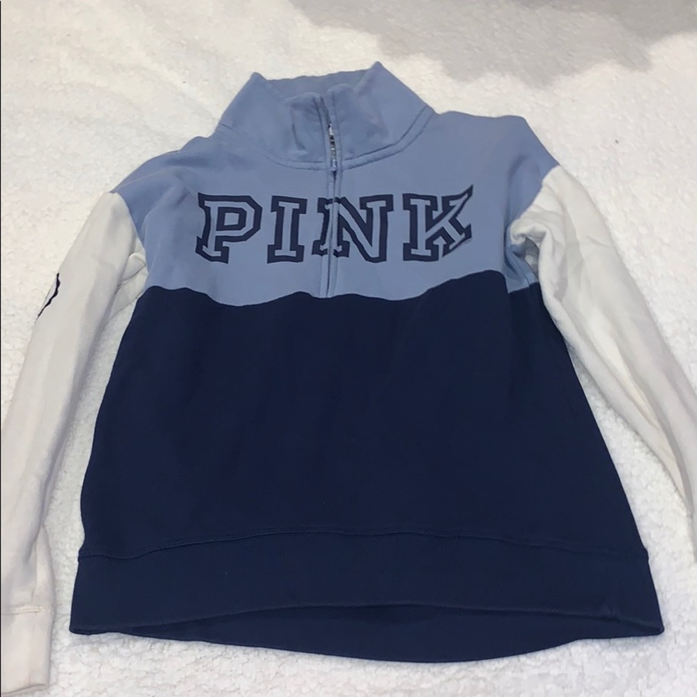 quarter zip Victoria’s Secret pink jacket